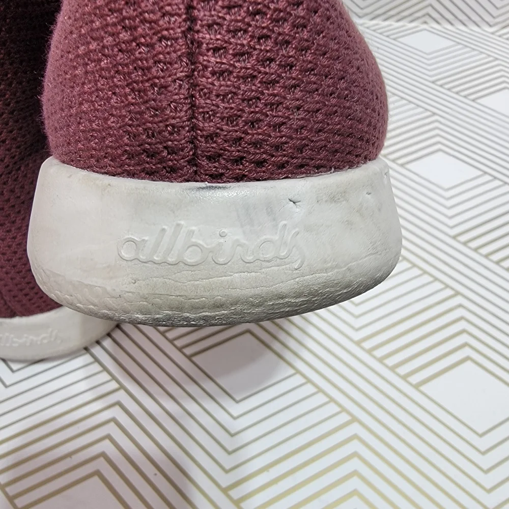 Allbirds - Hi Top Tree Toppers Burgundy Wool Shoes - Men's Size 13 Lace-up. - Picture 5 of 8